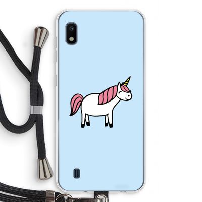 Eenhoorn: Samsung Galaxy A10 Transparant Hoesje met koord