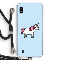 Eenhoorn: Samsung Galaxy A10 Transparant Hoesje met koord