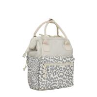 New Rebels Urban Leopard Weverly Rugzak Werktas 10L Laptop Rugzak PU Nylon Beige