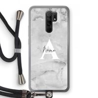 Ivory Marble: Xiaomi Redmi 9 Transparant Hoesje met koord