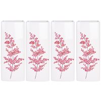 8x Witte radiator waterverdampers/luchtbevochtigers bessentak bloem 21 cm