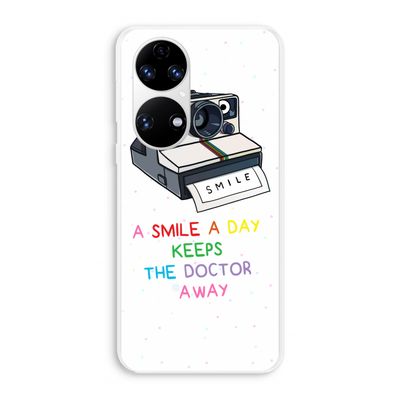 Smile: Huawei P50 Transparant Hoesje