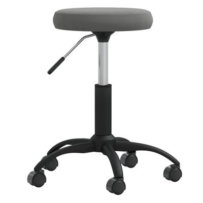 VidaXL Massagekruk fluweel donkergrijs