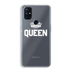 Queen zwart: OnePlus Nord N10 5G Transparant Hoesje