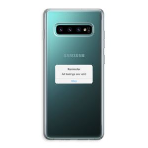 Reminder: Samsung Galaxy S10 Plus Transparant Hoesje