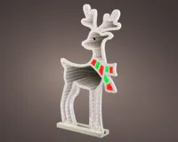 Lumineo kerstverlichting LED Infinity lights hert buiten 85cm, koel wit