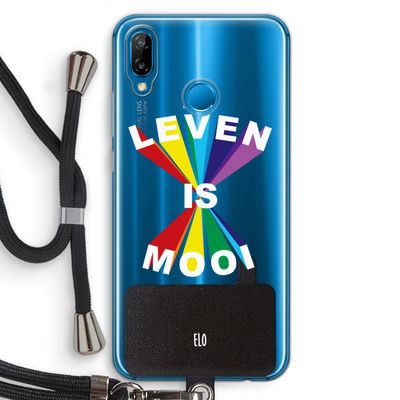 Het Leven Is Mooi: Huawei P20 Lite Transparant Hoesje met koord