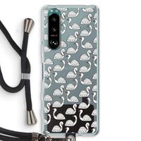 Zwanen: Sony Xperia 5 III Transparant Hoesje met koord