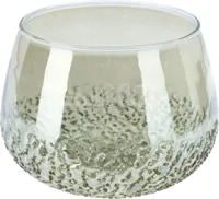 Waxinelichthouder Glas Groen 15cm