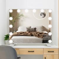Hollywood Make-up Spiegel met Verlichting & Intelligente Touch-bediening Bureau Spiegel Hollywood Make-up Spiegel met Verlichting & Intelligente Touch-bediening Bureau Spiegel