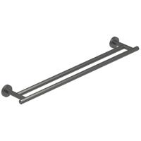 Handdoekrek IVY Dubbel Wandmodel 60 cm Geborsteld Metal Black PVD