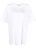 Moschino t-shirt en coton biologique à patch logo - Blanc