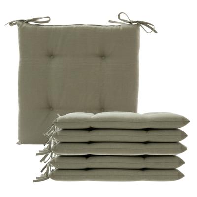 Hespiride Stoelkussen Altea - 6x - 40 x 40 cm - groen - polyester - tuinkussen Hespiride Stoelkussen Altea - 6x - 40 x 40 cm - groen - polyester - tuinkussen