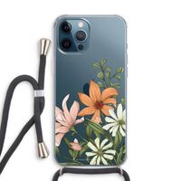Floral bouquet: iPhone 12 Pro Transparant Hoesje met koord