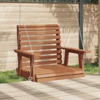 VidaXL Tuinschommelstoel met metalen kettingen massief vurenhout bruin VidaXL Tuinschommelstoel met metalen kettingen massief vurenhout bruin