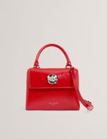 Ted Baker Roseau Rose Detail Mini Crinkle Bag-Red