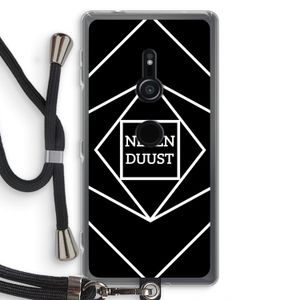 Negenduust geometrisch: Sony Xperia XZ2 Transparant Hoesje met koord