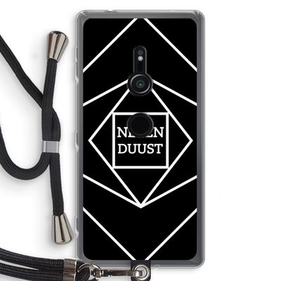 Negenduust geometrisch: Sony Xperia XZ2 Transparant Hoesje met koord