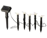 Solar stekers 5 stuks bloem/vlinder/bij 3ass - Lumineo