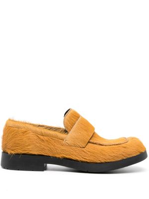CamperLab mocassins en cuir à bout carré - Marron