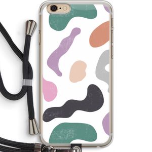 Memphis Shapes: iPhone 6 PLUS / 6S PLUS Transparant Hoesje met koord