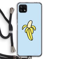 Banana: Samsung Galaxy A22 5G Transparant Hoesje met koord