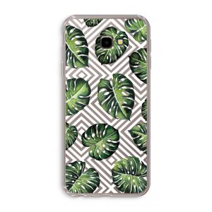 Geometrische jungle: Samsung Galaxy J4 Plus Transparant Hoesje