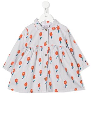 Bobo Choses robe à fleurs en all over - Gris