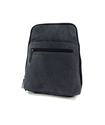 LOS ANGELES compacte leren dames rugzak zwart