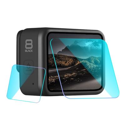 Voor GoPro HERO8 lens + LCD-scherm gehard glas film (transparant)