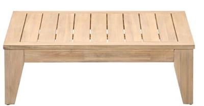 Kailua lounge tafel 97x97xH32 cm acacia white wash - Garden impressions