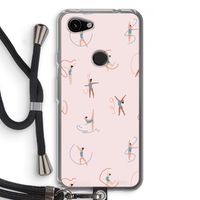 Dancing #3: Pixel 3a Transparant Hoesje met koord