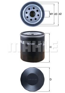 Oliefilter MAHLE, Diameter (mm)76mm, u.a. für VW, Audi, Skoda, Seat