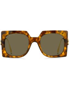 ETRO lunettes de soleil Bold à monture carrée - Marron