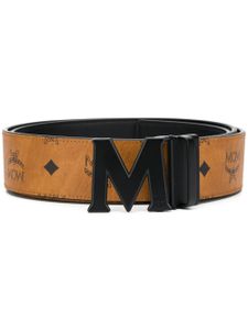 MCM ceinture monogrammée à boucle logo M - Marron