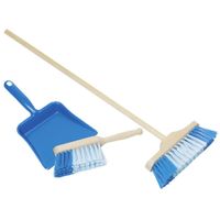Bezem, stoffer & blik blauw