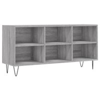 The Living Store Tv-meubel - Tv-kast 6 vakken - 103.5 x 30 x 50 cm - Grijs Sonoma Eiken - thumbnail
