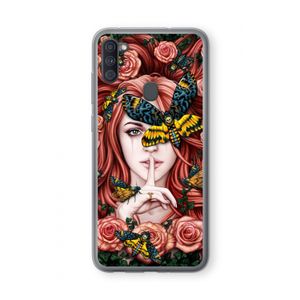 Lady Moth: Samsung Galaxy A11 Transparant Hoesje