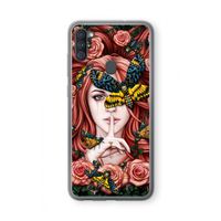 Lady Moth: Samsung Galaxy A11 Transparant Hoesje