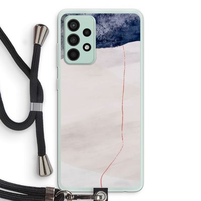 Stone White: Samsung Galaxy A52s 5G Transparant Hoesje met koord