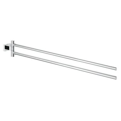 GROHE Essentials Cube Handdoekhouder - 43.9cm - dubbel - draaibaar - chroom 40624001