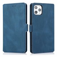 iPhone 12 hoesje - Bookcase - Pasjeshouder - Portemonnee - Kunstleer - Blauw