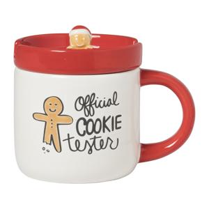 Mok Cookie Tester - rood - 12.5x14.7x10.3 cm