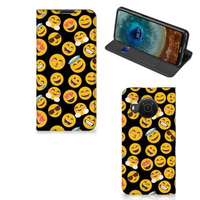 Nokia X20 | X10 | Hoesje met Magneet | Emoji