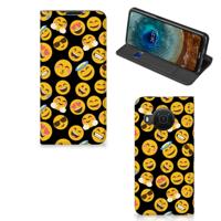 Nokia X20 | X10 | Hoesje met Magneet | Emoji