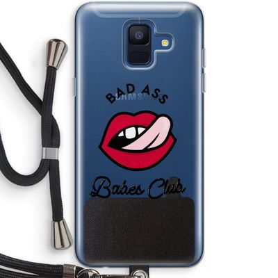 Badass Babes Club: Samsung Galaxy A6 (2018) Transparant Hoesje met koord