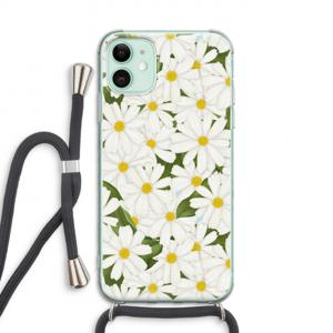 Summer Daisies: iPhone 11 Transparant Hoesje met koord