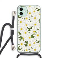 Summer Daisies: iPhone 11 Transparant Hoesje met koord - thumbnail