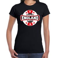 Have fear England is here / Engeland supporter t-shirt zwart voor dames