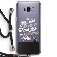Right Place: Samsung Galaxy S8 Plus Transparant Hoesje met koord